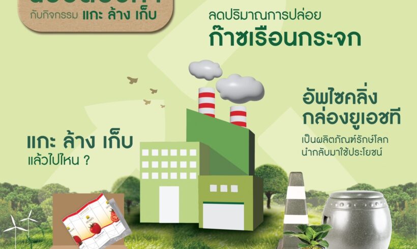 GO GREEN ฉบับดอยคำ กับกิจกรรม “แกะ ล้าง เก็บ”